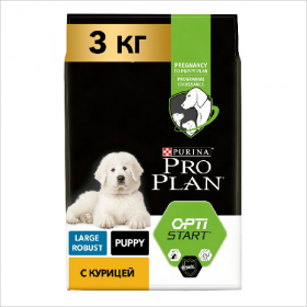 Сухой корм для щенков крупных пород Pro Plan Large Puppy Robust с мощным телосложением с курицей