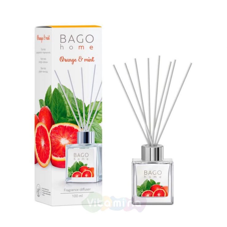 Bago Home Ароматический диффузор Апельсин с мятой, 100 мл