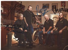 Автографы: Рик, Кори, Ричард Харрисон, Chumlee. Звёзды ломбарда / Pawn Stars. Редкость
