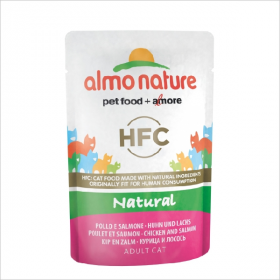 Влажный корм для кошек Almo Nature с тунцом и курицей и лососем