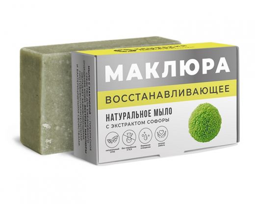 Маклюра натуральное мыло Восстанавливающее с софорой 100г