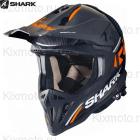 Мотошлем Shark Varial RS Carbon Flair, Черно-оранжевый