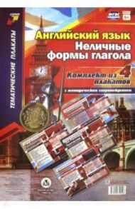 Комплект плакатов "Английский язык. Неличные формы глагола". 4 плаката с методическим сопров. ФГОС