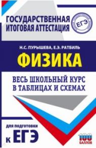 Физика. Весь школьный курс в таблицах и схемах для подготовки к ЕГЭ / Пурышева Наталия Сергеевна, Ратбиль Елена Эммануиловна