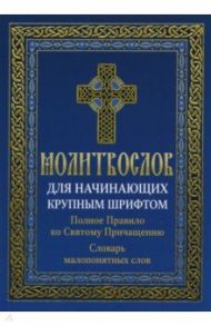 Молитвослов для начинающих крупным шрифтом. Полное Правило ко Святому Причащению. Словарь