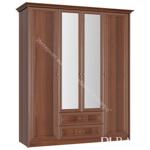 Шкаф 4-х створчатый ЯН-06 "Янна" с зеркалом