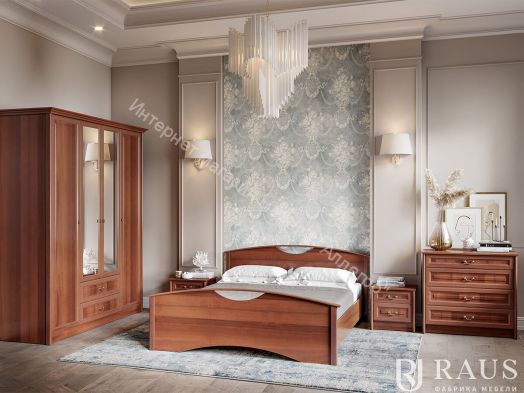 Шкаф 4-х створчатый ЯН-06 "Янна" с зеркалом