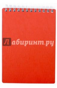 Блокнот, 80 листов, А6, гребень, WOOD, красный (80Б6B1гр_02215)
