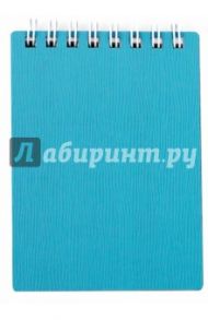 Блокнот, 80 листов, А7, гребень, WOOD, бирюза (80Б7B1гр_02223)