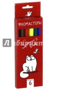 Фломастеры "Кот Саймона" (6 цветов) (BFk_06131)