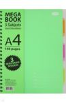 Бизнес-тетрадь 140 листов, А4 "MEGA BOOK" "Салатовая" (84102)