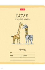 Тетрадь школьная "LOVE" (18 листов, А5, клетка) (18Т5В1_20085)