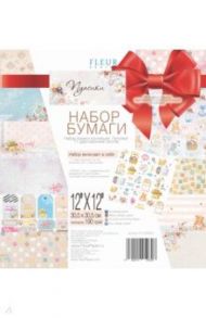 Набор бумаги "Пупсики" 30х30, 11 листов + штампы (FD1005030p)