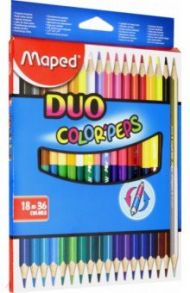 Карандаши "Maped Color'Peps Duo" (18 штук, 36 цветов) (829601)