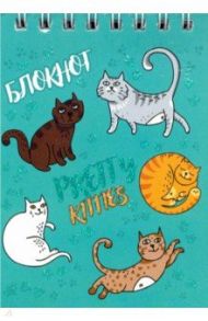 Блокнот 40 листов, А7, клетка "Коты и кошки" (50643)