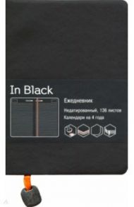 Ежедневник недатированный "In Black. Оранжевый" (136 листов, А6+) (ЕИИБ17613606)
