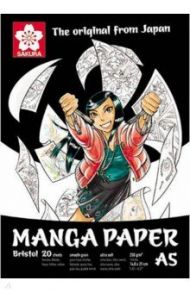 Блокнот 20 листов, А5 "Manga" 250 гр/м2 (99MANPADA5)