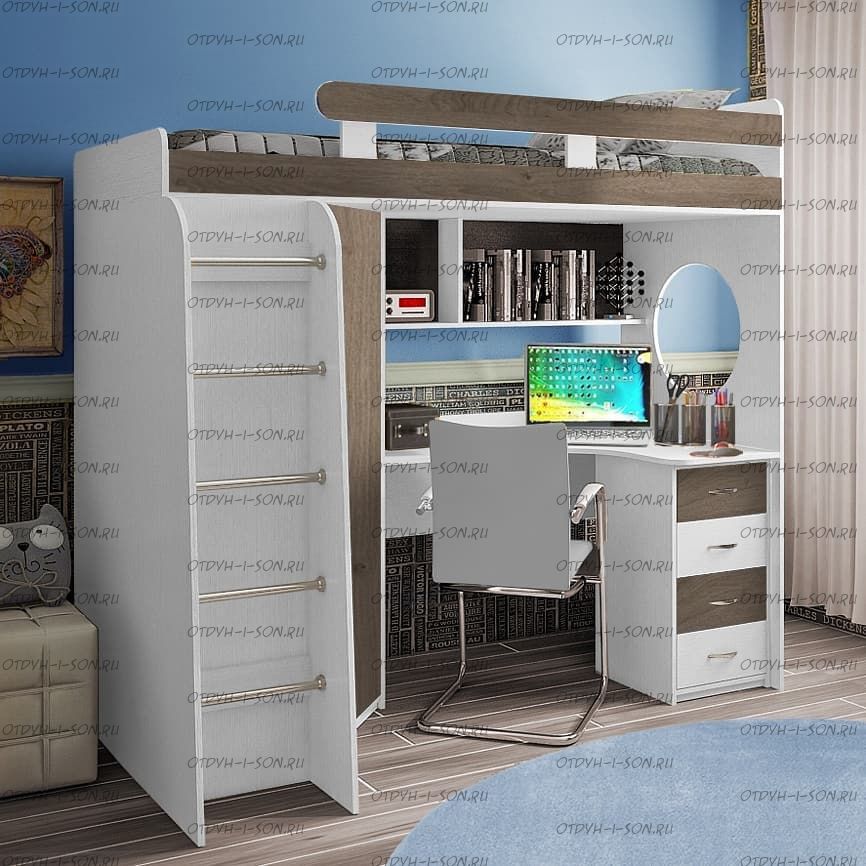 Кровать-чердак Фанки Кидз-3