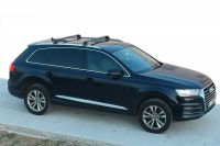 Багажник на Audi Q7 2015-..., Turtle Air 3, аэродинамические дуги (черный цвет)