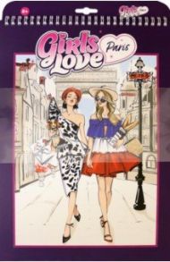 Блокнот Girls Love Paris, 23х33 см.