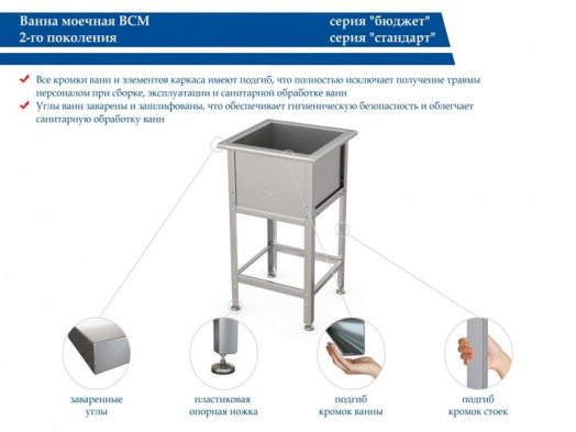 ВАННА ВСМ-С-1.1450.700-02 (ВСМ-1/700/1550)