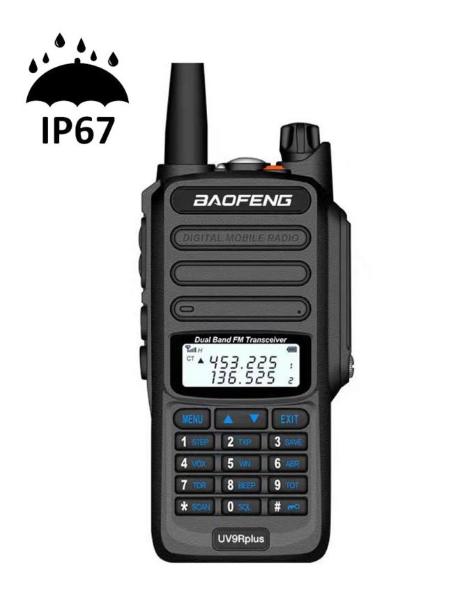 Портативная рация Baofeng UV-9R Plus IP67 8 Ватт без гарнитуры