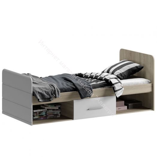 Кровать с настилом 0,9 ДН-45 "Инесса NEW"