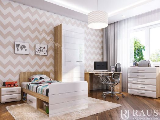 Кровать с настилом 0,9 ДН-45 "Инесса NEW"