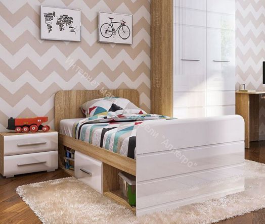 Кровать с настилом 0,9 ДН-45 "Инесса NEW"