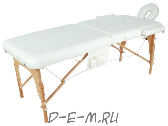 Массажный стол складной деревянный Med-Mos JF-AY01 2-х секционный (МСТ-003Л)