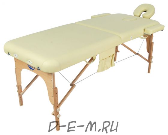 Массажный стол складной деревянный Med-Mos JF-AY01 2-х секционный (МСТ-003Л)