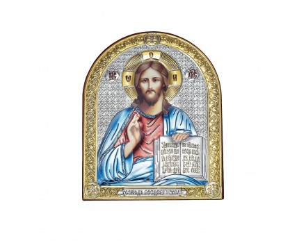 Серебряная икона Иисус Христос (Италия)