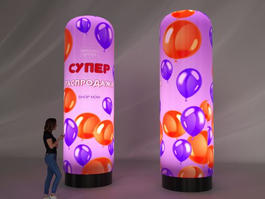 Надувная рекламная колонна на заказ