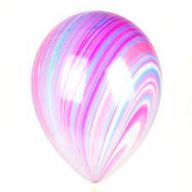 Шар (12''/30) Super Агат (Розовый/голубой)