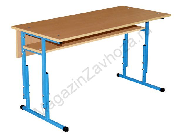 Парта Детская 2х Местная (Регулируемая) с полочкой