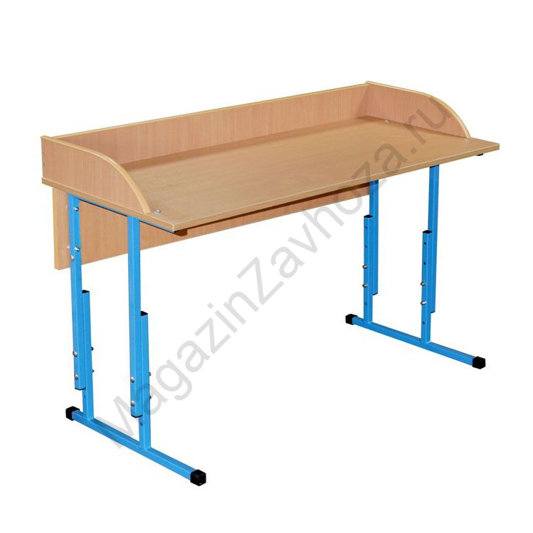 Парта Детская 2х Местная (Регулируемая) со стенками