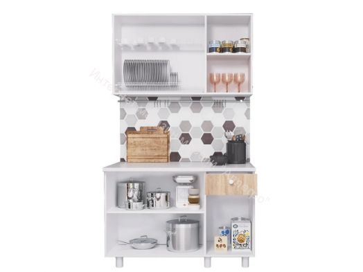 Кухонный гарнитур "Point" 1200 Крафт золотой/Бетон