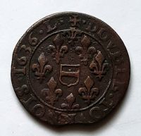 2 турнуа 1636 Франция Буасбель-Анришмон Редкость UNC