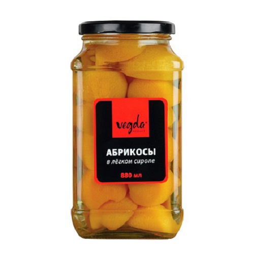 Абрикосы в легком сиропе 880мл