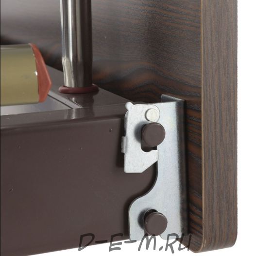 Кровать механическая Med-Mos Е-8 (MM-2024Н-02) (2 функции) ЛДСП с полкой и обеденным столиком