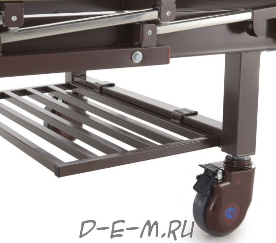 Кровать механическая Med-Mos Е-8 (MM-2024Н-02) (2 функции) ЛДСП с полкой и обеденным столиком