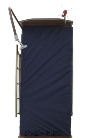 Кровать механическая Med-Mos Е-8 (MM-2024Н-02) (2 функции) ЛДСП с полкой и обеденным столиком