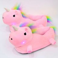 Cветящиеся плюшевые Единороги v2 розовые