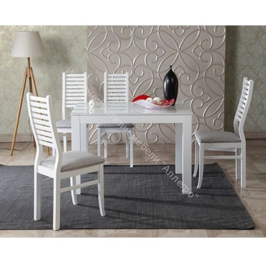 Cтул Leset Кентукки Белый/экокожа 514