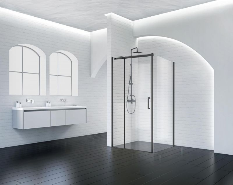 Душевой уголок BelBagno ACQUA-AH-1-120/90-C-NERO