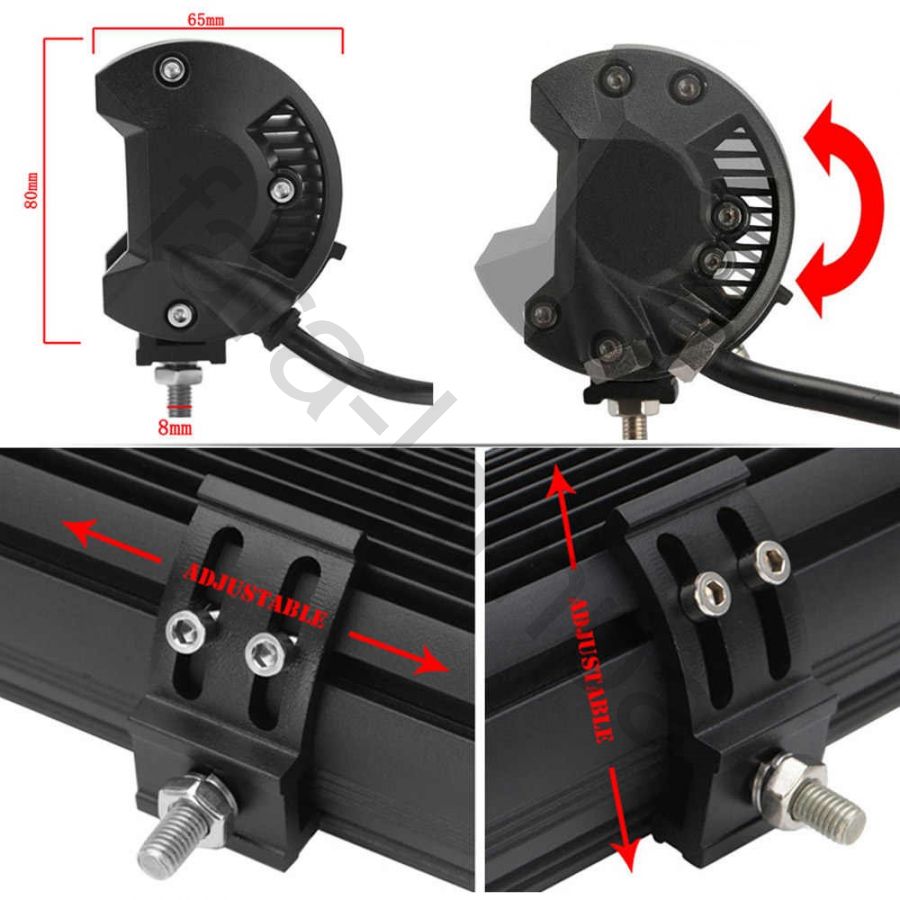 Светодиодная фара с границей дальнего света