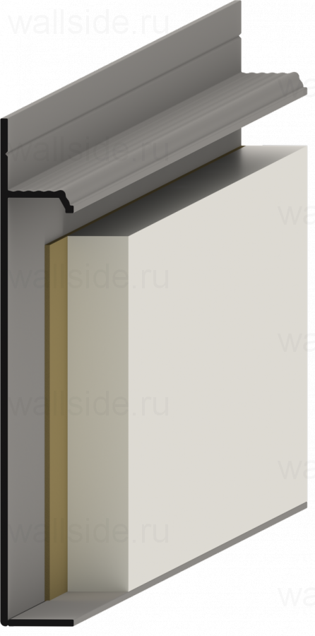 Скрытый плинтус Pro Design 235 Universal анодированный чёрный