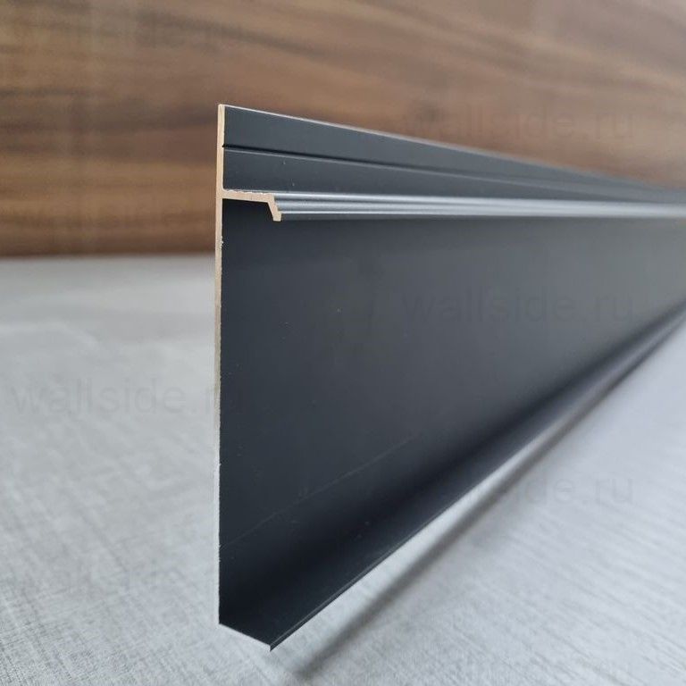 Скрытый плинтус Pro Design 235 Universal анодированный чёрный