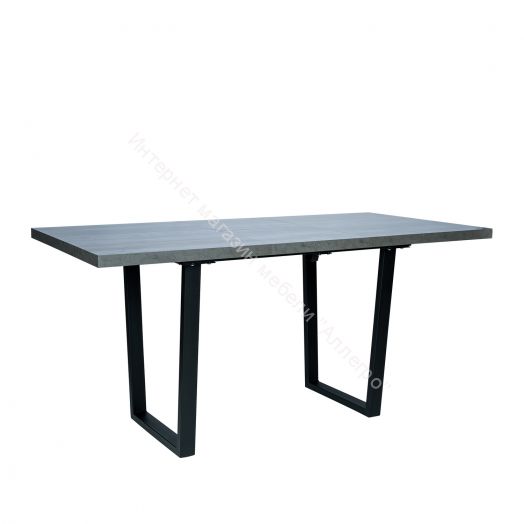 Стол раздвижной Leset Ларс 1Р металл Черный/Бетон