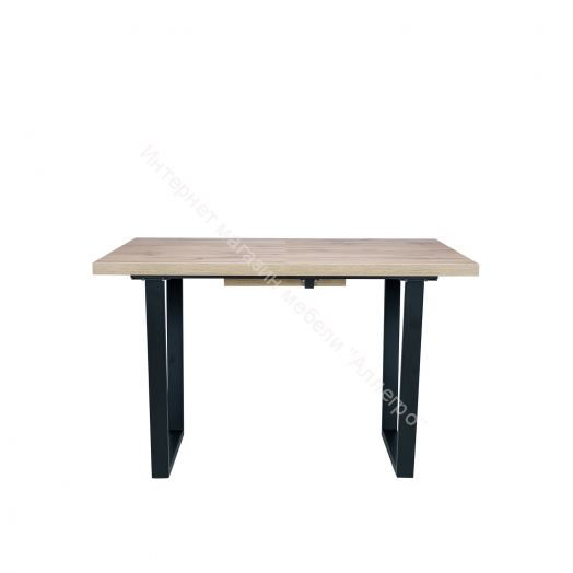 Стол раздвижной Leset Ларс 1Р металл Черный/Дуб вотан